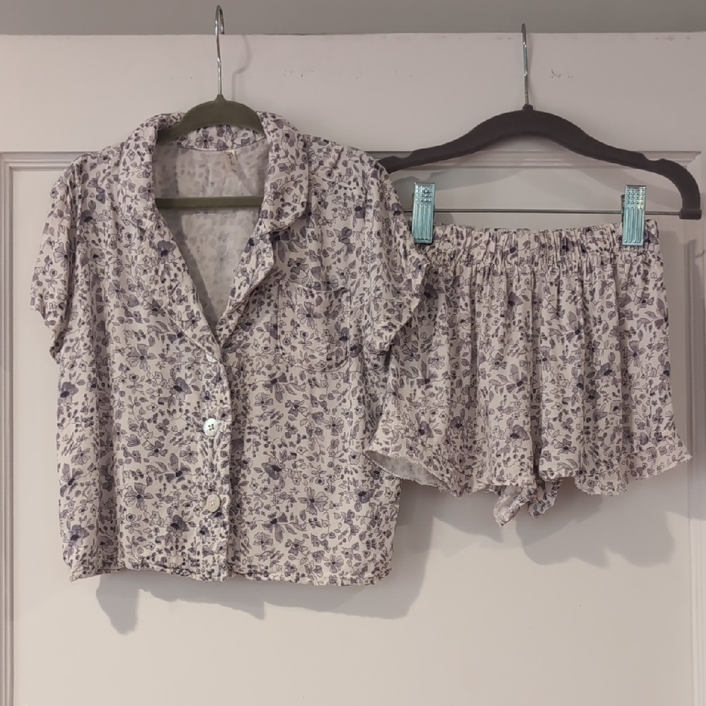 Rylee + Cru Floral PJ Set Sz2-3